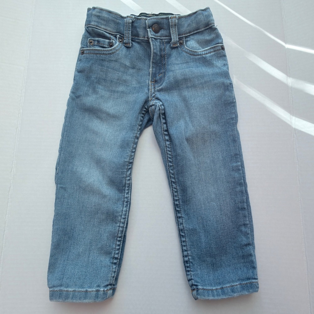 Levi's 511 Slim Fit Jeans Kids 2T Blue Excellent Adjustable Waist Denim